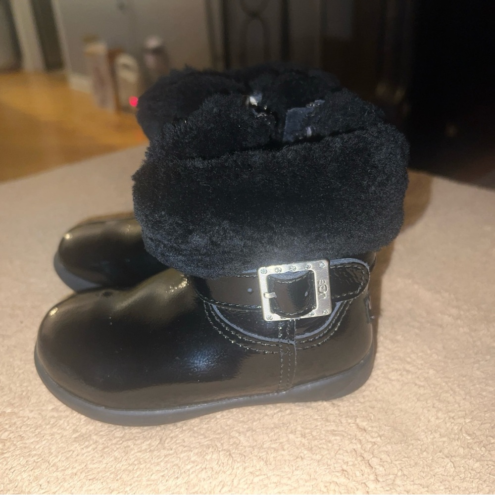 UGG Black Fur-Lined Boots